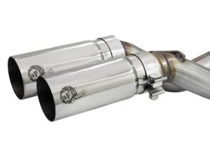 aFe Power - 49-43080-P | AFE Power Rebel Series 3 IN to 2-1/2 IN 409 Stainless Steel Cat-Back Exhaust w/ Polish Tip (2009-2014 F150 Pickup V8-4.6L/5.4L/5.0L) - Image 3