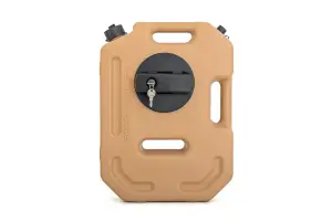 Rough Country - 99061A | Rough Country Flat Fluid Containers with Lockable Mount | 10 Liter | Military Tan - Image 1