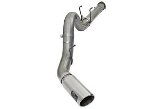 49-43090-P | AFE Power Large Bore-HD 5 IN 409 Stainless Steel DPF-Back Exhaust System w/Polished Tip (2017-2024 F250, F350 Super Duty V8-6.7L td)