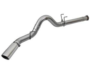 aFe Power - 49-43090-P | AFE Power Large Bore-HD 5 IN 409 Stainless Steel DPF-Back Exhaust System w/Polished Tip (2017-2024 F250, F350 Super Duty V8-6.7L td) - Image 3