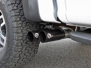 aFe Power - 49-43091-B | AFE Power Rebel Series 3 IN 409 Stainless Steel Cat-Back Exhaust System w/Black Tip (2017-2020 F150 Pickup V6-3.5L tt) - Image 8