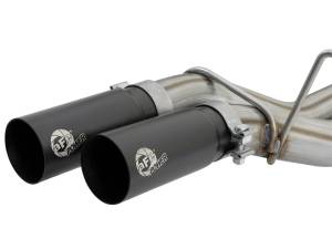 aFe Power - 49-43091-B | AFE Power Rebel Series 3 IN 409 Stainless Steel Cat-Back Exhaust System w/Black Tip (2017-2020 F150 Pickup V6-3.5L tt) - Image 4