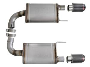 aFe Power - 49-43105-C | AFE Power Mach Force Xp Stainless Steel Axle Back Exhaust System w/ Carbon Tips (2015-2017 Mustang V8-5.0L) - Image 2