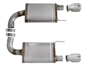 aFe Power - 49-43105-P | AFE Power Mach Force Xp Stainless Steel Axle Back Exhaust System w/ Polished Tips (2015-2017 Mustang V8-5.0L) - Image 2