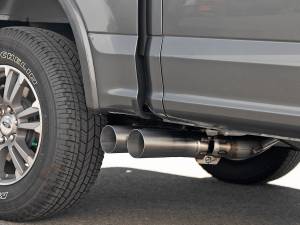 aFe Power - 49-43108-H | AFE Power Rebel 409 Stainless Steel DPF-Back Exhaust System w/ Dual Brushed Tips (2018-2021 F150 Pickup V6-3.0L td) - Image 5