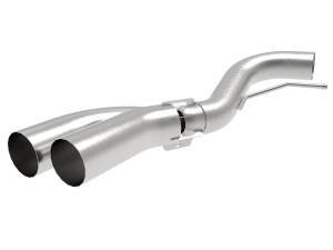 49-43108-H | AFE Power Rebel 409 Stainless Steel DPF-Back Exhaust System w/ Dual Brushed Tips (2018-2021 F150 Pickup V6-3.0L td)