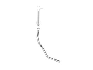 aFe Power - 49-43116NM-P | AFE Power Apollo GT Series 3-1/2 IN Stainless Steel Axle-Back Exhaust System w/ Polish Tip (2017-2024 F250, F350 Super Duty V8-6.2/7.3L) - Image 2