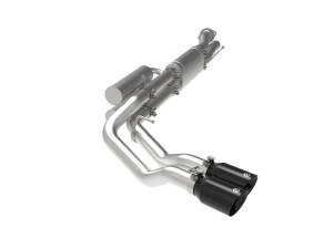 49-43117-B | AFE Power Rebel Series 3 IN 409 Stainless Steel Cat-Back Exhaust System w/Black Tip (2017-2024 F250, F350 Super Duty V8-6.2/7.3L)