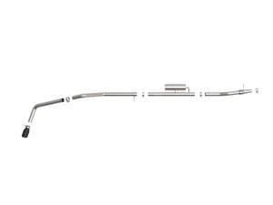 aFe Power - 49-43118-B | AFE Power Apollo GT Series 3 IN 409 Stainless Steel Cat-Back Exhaust System w/ Black Tip (2019-2023 Ranger L4-2.3L t) - Image 2