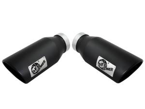 aFe Power - 49-43122-B | AFE Power Large Bore-HD 4 IN 409 Stainless Steel DPF-Back Exhaust System w/Black Tip (2015-2016 F250, F350 Super Duty V8-6.7L td) - Image 2