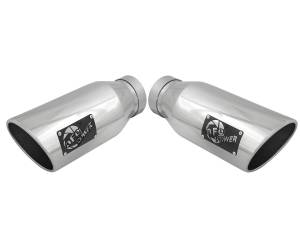 aFe Power - 49-43122-P | AFE Power Large Bore-HD 4 IN 409 Stainless Steel DPF-Back Exhaust System w/Polished Tip (2015-2016 F250, F350 Super Duty V8-6.7L td) - Image 2