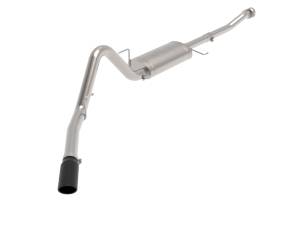 49-43125-B | AFE Power Apollo GT Series 3 IN to 3-1/2 IN 409 SS Cat-Back Exhaust System w/ Black Tip (2021-2024 F150 Pickup V6-2.7L/3.5L tt/V8-5.0L)