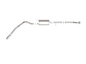 aFe Power - 49-43125-P | AFE Power Apollo GT Series 3 IN to 3-1/2 IN 409 SS Cat-Back Exhaust System w/ Polish Tip (2021-2024 F150 Pickup V6-2.7L/3.5L tt/V8-5.0L) - Image 2