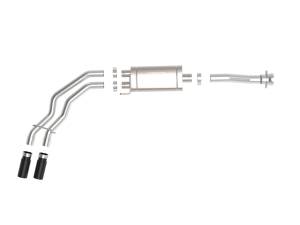 aFe Power - 49-43128-B | AFE Power Rebel Series 3 IN to 2-1/2 IN 409 Stainless Steel Cat-Back Exhaust w/Black Tip (2021-2024 F150 Pickup V6-2.7L/3.5L tt/V8-5.0L) - Image 2