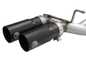 aFe Power - 49-43128-B | AFE Power Rebel Series 3 IN to 2-1/2 IN 409 Stainless Steel Cat-Back Exhaust w/Black Tip (2021-2024 F150 Pickup V6-2.7L/3.5L tt/V8-5.0L) - Image 4