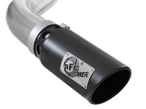 aFe Power - 49-43143-B | AFE Power Large Bore-HD 4 IN 409 Stainless Steel DPF-Back Exhaust System w/ Black Tip (2021-2021 F150 Pickup V6-3.0L td ) - Image 5