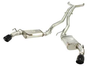 aFe Power - 49-44039-B | AFE Power MACH Force-Xp 3 IN 409 Stainless Steel Cat-Back Exhaust System w/Black Tip (2010-2013 Camaro SS V8-6.2L) - Image 1