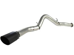 aFe Power - 49-44040-B | AFE Power Large Bore-HD 5 IN 409 Stainless Steel DPF-Back Exhaust System w/Black Tip (2007-2010 Silverado, Sierra 2500 HD, 3500 HD V8-6.6L td) - Image 3