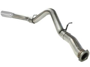 aFe Power - 49-44040-P | AFE Power Large Bore-HD 5 IN 409 Stainless Steel DPF-Back Exhaust System w/Polished Tip (2007-2010 Silverado, Sierra 2500 HD, 3500 HD V8-6.6L td) - Image 3