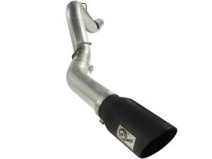 aFe Power - 49-44041-B | AFE Power Large Bore-HD 5 IN 409 Stainless Steel DPF-Back Exhaust System w/Black Tip (2011-2016 Silverado, Sierra 2500 HD, 3500 HD V8-6.6L td) - Image 2