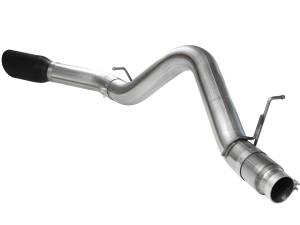 aFe Power - 49-44041-B | AFE Power Large Bore-HD 5 IN 409 Stainless Steel DPF-Back Exhaust System w/Black Tip (2011-2016 Silverado, Sierra 2500 HD, 3500 HD V8-6.6L td) - Image 3