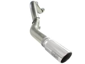 aFe Power - 49-44041-P | AFE Power Large Bore-HD 5 IN 409 Stainless Steel DPF-Back Exhaust System w/Polished Tip (2011-2016 Silverado, Sierra 2500 HD, 3500 HD V8-6.6L td) - Image 2