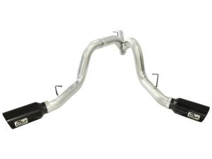 aFe Power - 49-44043-B | AFE Power Large Bore-HD 4 IN 409 Stainless Steel DPF-Back Exhaust System w/Black Tip (2011-2016 Silverado, Sierra 2500 HD, 3500 HD V8-6.6L td) - Image 2