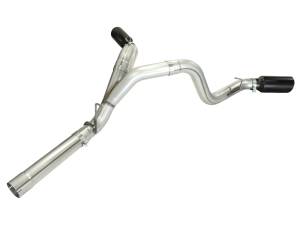 aFe Power - 49-44043-B | AFE Power Large Bore-HD 4 IN 409 Stainless Steel DPF-Back Exhaust System w/Black Tip (2011-2016 Silverado, Sierra 2500 HD, 3500 HD V8-6.6L td) - Image 3