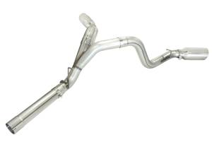 aFe Power - 49-44043-P | AFE Power Large Bore-HD 4 IN 409 Stainless Steel DPF-Back Exhaust System w/Polished Tip (2011-2016 Silverado, Sierra 2500 HD, 3500 HD V8-6.6L td) - Image 3