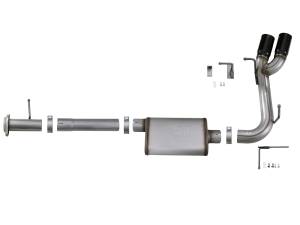 aFe Power - 49-44061-B | AFE Power Rebel Series 3 IN 409 Stainless Steel Cat-Back Exhaust System w/Black Tip (2015-2020 Colorado L4-2.5L/V6-3.6L) - Image 2