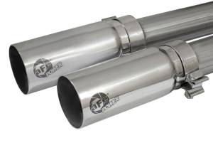 aFe Power - 49-44062-P | AFE Power Rebel Series 3 IN to 2-1/2 IN 409 Stainless Steel Cat-Back Exhaust w/ Polish Tip (2009-2019 Silverado, Sierra 1500 V6-4.3/V8-4.8/5.3L) - Image 5