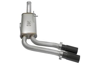 aFe Power - 49-44070-B | AFE Power Rebel Series 3 IN to 2-1/2 IN 409 Stainless Steel Cat-Back Exhaust w/Black Tip (2009-2019 Silverado, Sierra 1500 V6-4.3/V8-4.8/5.3L) - Image 3