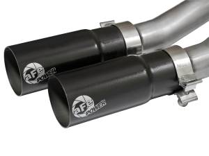 aFe Power - 49-44070-B | AFE Power Rebel Series 3 IN to 2-1/2 IN 409 Stainless Steel Cat-Back Exhaust w/Black Tip (2009-2019 Silverado, Sierra 1500 V6-4.3/V8-4.8/5.3L) - Image 4