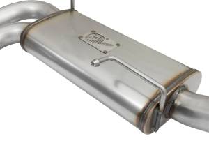 aFe Power - 49-44070-B | AFE Power Rebel Series 3 IN to 2-1/2 IN 409 Stainless Steel Cat-Back Exhaust w/Black Tip (2009-2019 Silverado, Sierra 1500 V6-4.3/V8-4.8/5.3L) - Image 5