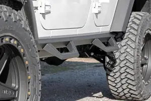 Rough Country - 90765B | Rough Country Contoured Drop Steps (2007-2018 Wrangler JK 4WD | 4 Door) - Image 3