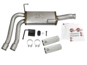 aFe Power - 49-44070-P | AFE Power Rebel Series 3 IN to 2-1/2 IN 409 Stainless Steel Cat-Back Exhaust w/ Polish Tip (2009-2019 Silverado, Sierra 1500 V6-4.3/V8-4.8/5.3L) - Image 2