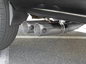 aFe Power - 49-44070-P | AFE Power Rebel Series 3 IN to 2-1/2 IN 409 Stainless Steel Cat-Back Exhaust w/ Polish Tip (2009-2019 Silverado, Sierra 1500 V6-4.3/V8-4.8/5.3L) - Image 8