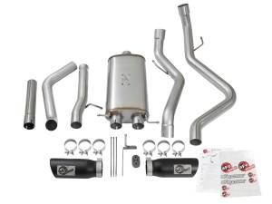 aFe Power - 49-44071-B | AFE Power MACH Force-Xp 3 IN 409 Stainless Steel Cat-Back Exhaust System w/Black Tip (2009-2018 Silverado, Sierra 1500 V6-4.3/V8-4.8/5.3L) - Image 2