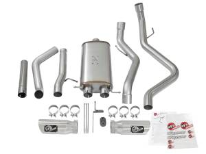 aFe Power - 49-44071-P | AFE Power MACH Force-Xp 3 IN 409 Stainless Steel Cat-Back Exhaust System w/Polished Tip (2009-2018 Silverado, Sierra 1500 V6-4.3/V8-4.8/5.3L) - Image 2