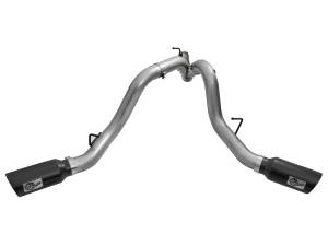 aFe Power - 49-44080-B | AFE Power Large Bore-HD 4 IN 409 Stainless Steel DPF-Back Exhaust System w/Black Tip (2016-2016 Silverado, Sierra 2500 HD, 3500 HD V8-6.6L td) - Image 3