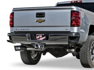 aFe Power - 49-44080-B | AFE Power Large Bore-HD 4 IN 409 Stainless Steel DPF-Back Exhaust System w/Black Tip (2016-2016 Silverado, Sierra 2500 HD, 3500 HD V8-6.6L td) - Image 9