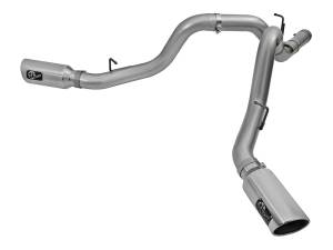 aFe Power - 49-44080-P | AFE Power Large Bore-HD 4 IN 409 Stainless Steel DPF-Back Exhaust System w/Polished Tip (2016-2016 Silverado, Sierra 2500 HD, 3500 HD V8-6.6L td) - Image 3