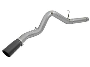 aFe Power - 49-44081-B | AFE Power Large Bore-HD 5 IN 409 Stainless Steel DPF-Back Exhaust System w/Black Tip (2016-2016 Silverado, Sierra 2500 HD, 3500 HD V8-6.6L td) - Image 3