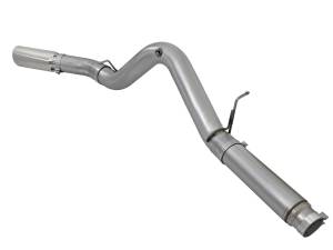 aFe Power - 49-44081-P | AFE Power Large Bore-HD 5 IN 409 Stainless Steel DPF-Back Exhaust System w/Polished Tip (2016-2016 Silverado, Sierra 2500 HD, 3500 HD V8-6.6L td) - Image 3