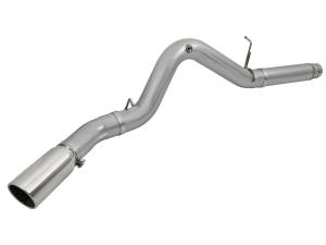 49-44081-P | AFE Power Large Bore-HD 5 IN 409 Stainless Steel DPF-Back Exhaust System w/Polished Tip (2016-2016 Silverado, Sierra 2500 HD, 3500 HD V8-6.6L td)