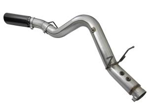 aFe Power - 49-44085-B | AFE Power Large Bore-HD 4 IN 409 Stainless Steel DPF-Back Exhaust System w/Black Tip (2017-2019 Silverado, Sierra 2500 HD, 3500 HD V8-6.6L td) - Image 3