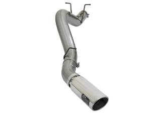 aFe Power - 49-44085-P | AFE Power Large Bore-HD 4 IN 409 Stainless Steel DPF-Back Exhaust System w/Polished Tip (2017-2019 Silverado, Sierra 2500 HD, 3500 HD V8-6.6L td) - Image 4