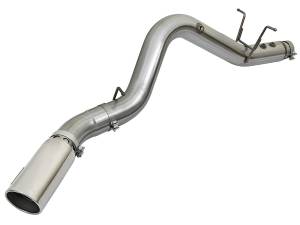 49-44085-P | AFE Power Large Bore-HD 4 IN 409 Stainless Steel DPF-Back Exhaust System w/Polished Tip (2017-2019 Silverado, Sierra 2500 HD, 3500 HD V8-6.6L td)