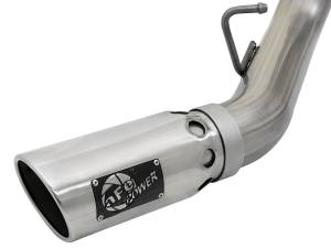 aFe Power - 49-44086-P | AFE Power Large Bore-HD 4 IN 409 Stainless Steel DPF-Back Exhaust w/Dual Polished Tips (2017-2019 Silverado, Sierra 2500 HD, 3500 HD V8-6.6L td) - Image 4