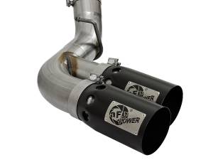 aFe Power - 49-44089-B | AFE Power Rebel XD Series 4 IN 409 Stainless Steel DPF-Back Exhaust w/Dual Black Tips (2017-2019 Silverado, Sierra 2500 HD, 3500 HD V8-6.6L td) - Image 6